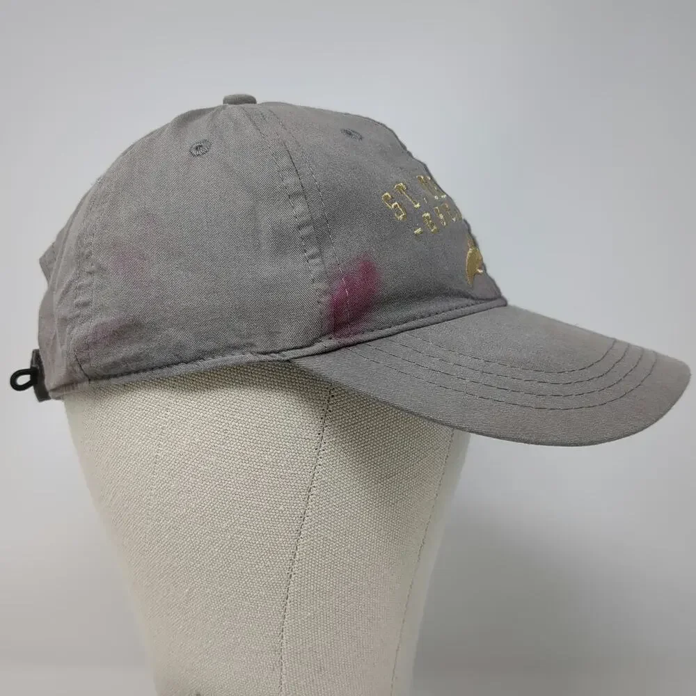 Ocean Blue Apparel St. Thomas Dolphin Gray One Size Baseball Cap Hat Embroidered